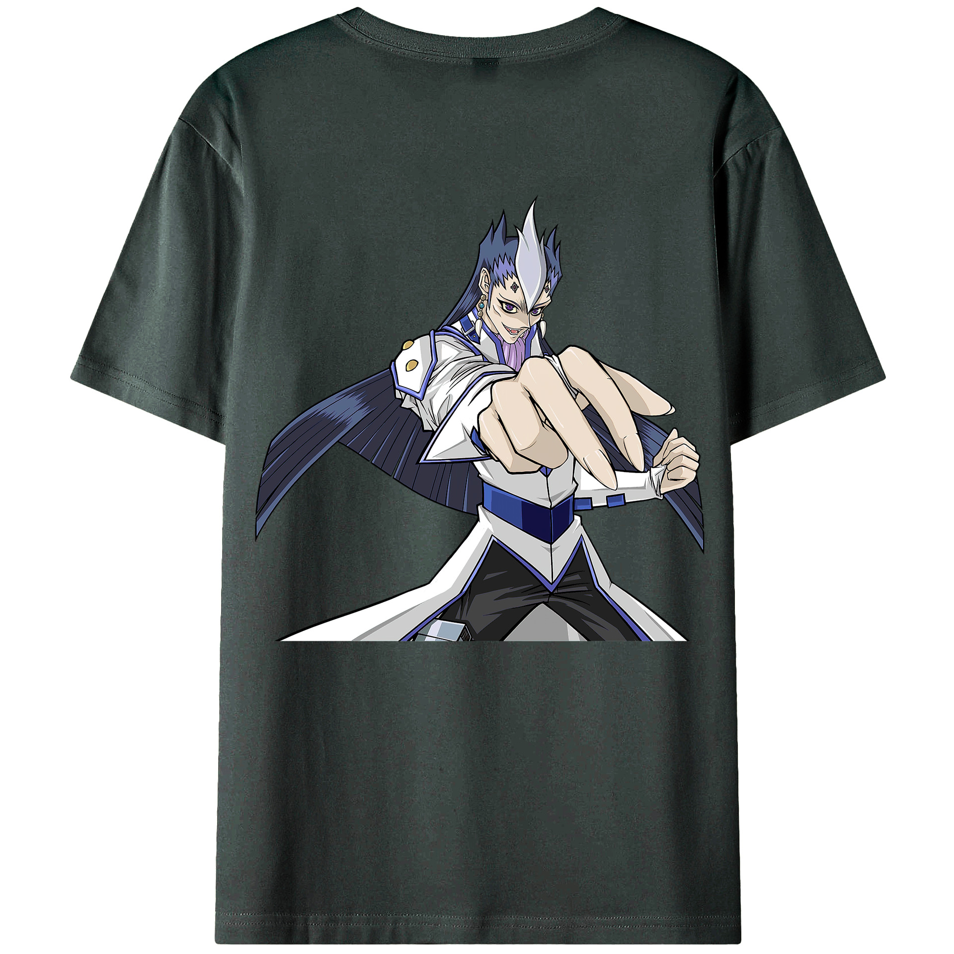 （画像用） 遊☆戯☆王 Yu-Gi-Oh! 綿100％ メンズ半袖Tシャツ（バックプリント） 通気性